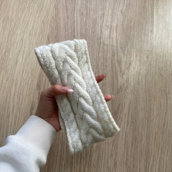 White Knit Headband